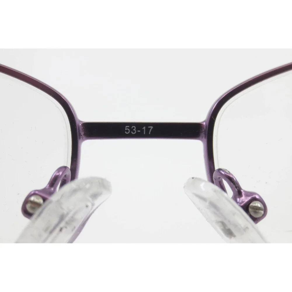WM 6102 PU Purple Metal Oval Eyeglass Frames 53-17-140 Women Eyewear